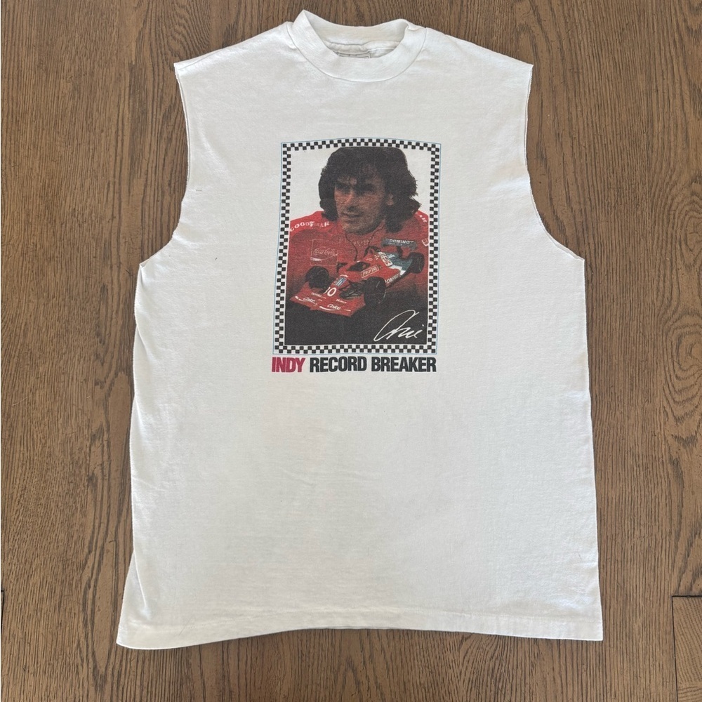 Vintage 90’s Indy NASCAR Racing Single Stitch USA Made Hanes Beefy muscle tank